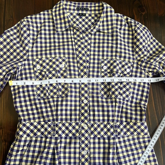 Theory Check Plaid Shirt Dress - Picture 5 of 5